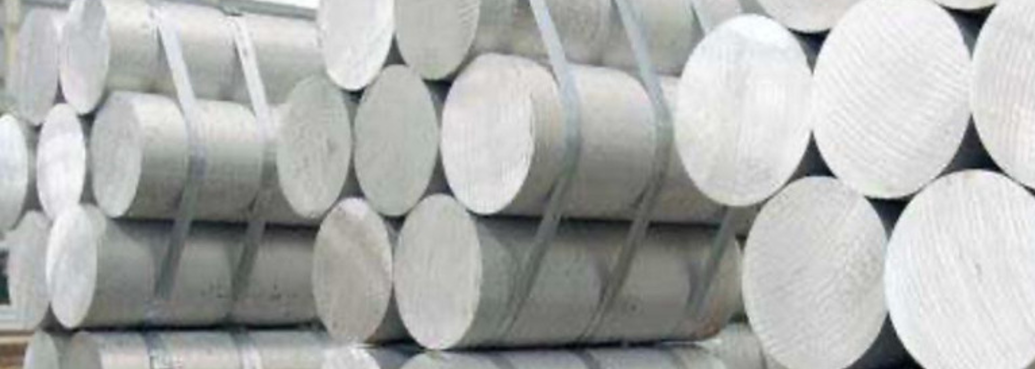 Aluminum alloy billets with circular cross-sections